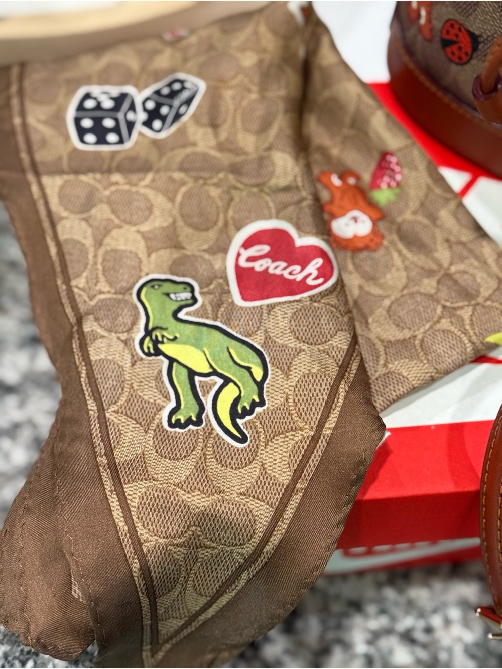 Coach Dempsey mini bucket bag in sticker print bundle!!! - Picture 3 of 6